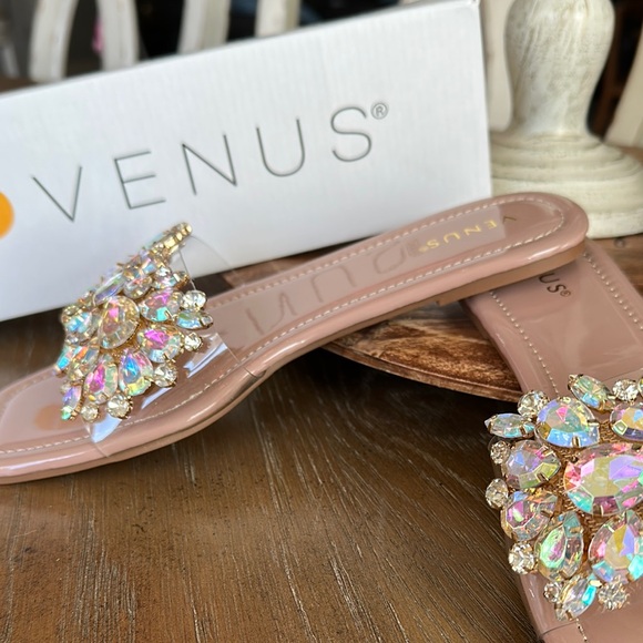 Venus Women's Embellished Slide Sandals - Pink - Picture 6 of 6